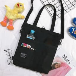Women's Crossbody Handbag Canvas Tote Bag Work Female Shopper Fashion Simple Quality Korean Designer Shoulder Women Backpack Top