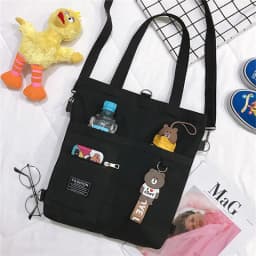 Women's Crossbody Handbag Canvas Tote Bag Work Female Shopper Fashion Simple Quality Korean Designer Shoulder Women Backpack Top