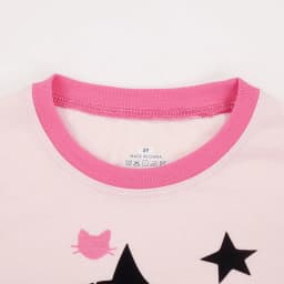 Girls Sweet Cool Cat Pajama Set Breathable Casual Sleepwear