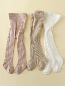 4pairs Toddler Girls Solid Tights