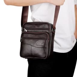 Men's Large Size Genuine Leather Shoulder Bags High Quality Tote Fashion Business Man Crossbody Messenger Bag Leather Bags