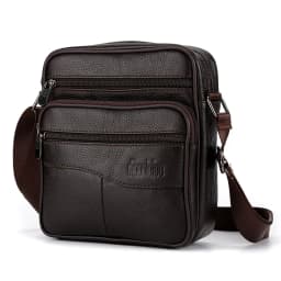 Men's Large Size Genuine Leather Shoulder Bags High Quality Tote Fashion Business Man Crossbody Messenger Bag Leather Bags