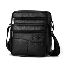 Men's Large Size Genuine Leather Shoulder Bags High Quality Tote Fashion Business Man Crossbody Messenger Bag Leather Bags