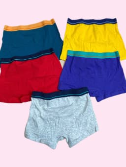 Children's Underwear Cotton Boys and Teenagers Boxer Shorts Boxer Shorts 5-Pack