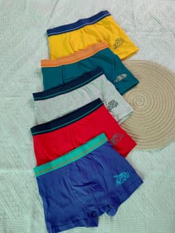 Children's Underwear Cotton Boys and Teenagers Boxer Shorts Boxer Shorts 5-Pack