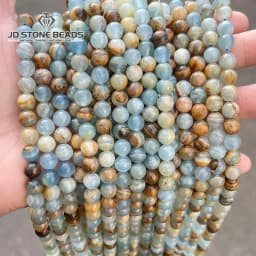 Natural Blue Argentina Calcite Beads DIY Loose Beads For Jewelry Making Bracelet Necklace Accessory Strand 15 " Wholesale
