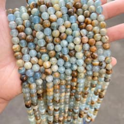 Natural Blue Argentina Calcite Beads DIY Loose Beads For Jewelry Making Bracelet Necklace Accessory Strand 15 " Wholesale