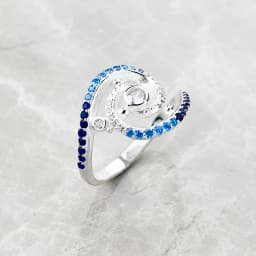 Ring Wave 2023 Summer Brand New Fine Jewerly Pure Solid 925 Sterling Silver Romantic Gift For Women