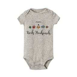 My First Rosh Hashanah Newborn Baby Bodysuits Toddler Infant Unisex Jumpsuits Boy Girl Short Sleeve Clothes Jewish Hanukkah Gift