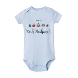 My First Rosh Hashanah Newborn Baby Bodysuits Toddler Infant Unisex Jumpsuits Boy Girl Short Sleeve Clothes Jewish Hanukkah Gift