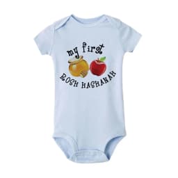 My First Rosh Hashanah Newborn Baby Bodysuits Toddler Infant Unisex Jumpsuits Boy Girl Short Sleeve Clothes Jewish Hanukkah Gift