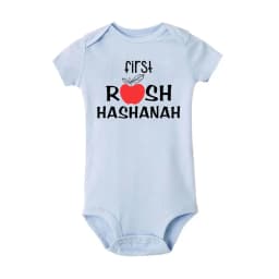 My First Rosh Hashanah Newborn Baby Bodysuits Toddler Infant Unisex Jumpsuits Boy Girl Short Sleeve Clothes Jewish Hanukkah Gift