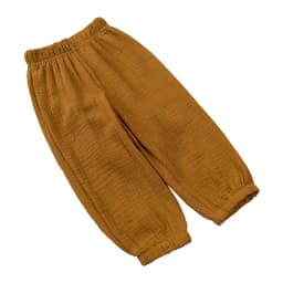 Fashion Solid Color Kids Pants Color Linen Elastic Waist Kids Boys Pants Summer Children Clothing GirlsTrousers 2-7 Years