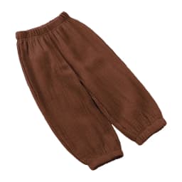 Fashion Solid Color Kids Pants Color Linen Elastic Waist Kids Boys Pants Summer Children Clothing GirlsTrousers 2-7 Years