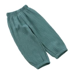 Fashion Solid Color Kids Pants Color Linen Elastic Waist Kids Boys Pants Summer Children Clothing GirlsTrousers 2-7 Years