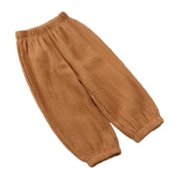 Fashion Solid Color Kids Pants Color Linen Elastic Waist Kids Boys Pants Summer Children Clothing GirlsTrousers 2-7 Years
