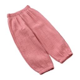 Fashion Solid Color Kids Pants Color Linen Elastic Waist Kids Boys Pants Summer Children Clothing GirlsTrousers 2-7 Years