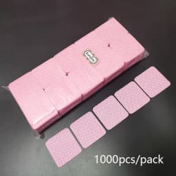1000pcs Lint Free Nail Wipes Nail Polish Remover Pads Absorbent Soft Eyelash Extension Glue Cleaning Wipes Removal Manicure Tool