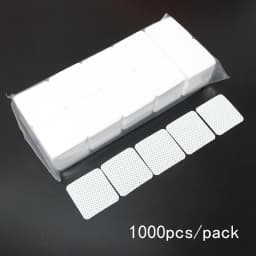 1000pcs Lint Free Nail Wipes Nail Polish Remover Pads Absorbent Soft Eyelash Extension Glue Cleaning Wipes Removal Manicure Tool