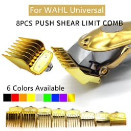 8pcs/set For Wahl Universal Hair Clipper Limit Comb Guide Trimmer Guards Attachment 1.5/3/4.5/6/10/13/19/25mm