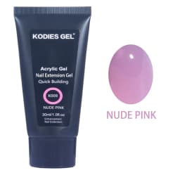 KODIES GEL 30ML Professional Builder UV Gel Polish 3D Poly Construction Gel for Nail Art Extension White Clear French Manicure