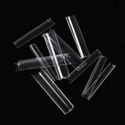 TFSCLOIN 504pcs/box XXL Straight Square Extra Long Acrylic Nail Tips Stiletto C Curve Half Cover Artificial False Tip Nails Tool
