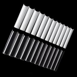 TFSCLOIN 504pcs/box XXL Straight Square Extra Long Acrylic Nail Tips Stiletto C Curve Half Cover Artificial False Tip Nails Tool