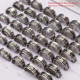 Wholesale Bulk 50pcs/lot Mens Womens Fashion Stainless Steel Jewelry Rings For Party Gift Weddings Mix Style Mix Size
