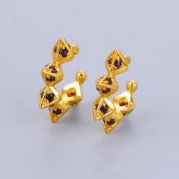 CRMYA Color Cubic Zirconia Hoop Earrings For Women Fashion Gold-color Piercing Women's Earrings Set 2023 Jewelry Wholesale