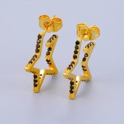 CRMYA Color Cubic Zirconia Hoop Earrings For Women Fashion Gold-color Piercing Women's Earrings Set 2023 Jewelry Wholesale