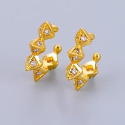 CRMYA Color Cubic Zirconia Hoop Earrings For Women Fashion Gold-color Piercing Women's Earrings Set 2023 Jewelry Wholesale