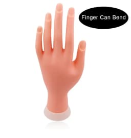 Nail Art Training Fake Hand Display False Tips UV Gel Polish Painting Tools Manicure Practice Model