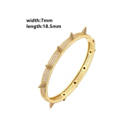 18K Gold Plated Brass Fashion Bracelets Female Temperament Simple Trendy Bracelet Hand Ornaments for Women Party Wedding Jewelry