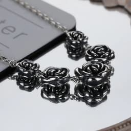 High Quality Retro Rose Flower Thai Silver Female Necklace Jewelry For Women Christmas Gifts Short Chains Never Fade