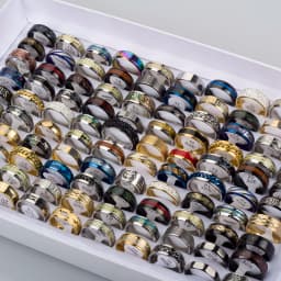 20 Pcs/lot High Quality Stainless Steel Rings for Men Women Fashion Jewelry Mix Styles Party Gifts Wholesale Jewelry