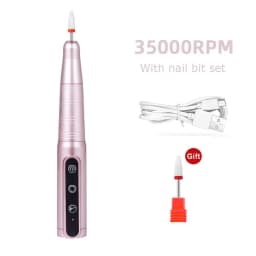 35000RPM Wireless Nail Drill Pen USB Nail File Polishing Pen Rechargeable Nail Drill Machine Portable Manicure Drill Salon Tool