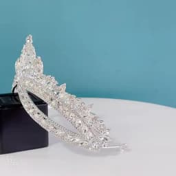 DIEZI New Baroque Korean Gold Color Crown Hair Accessories Luxury Crystal Tiara For Women Wedding Headdress Bridal Hair Jewelry