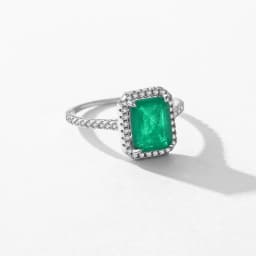 MODIAN 925 Sterling Silver Luxury Rectangle Emerald Cut Sparkling Ring Platinum Plated For Women Wedding Statement Jewelry Gift