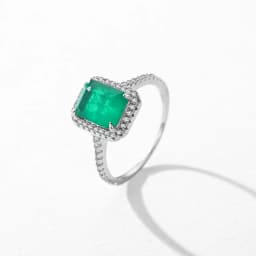 MODIAN 925 Sterling Silver Luxury Rectangle Emerald Cut Sparkling Ring Platinum Plated For Women Wedding Statement Jewelry Gift