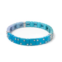 Enamel Bracelets For Women Inlaid Diamond Elastic Bangle Colorful Jewelry Gift
