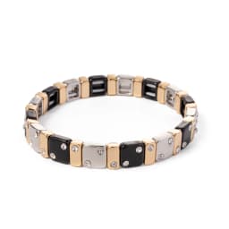 Enamel Bracelets For Women Inlaid Diamond Elastic Bangle Colorful Jewelry Gift