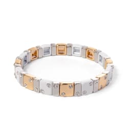 Enamel Bracelets For Women Inlaid Diamond Elastic Bangle Colorful Jewelry Gift
