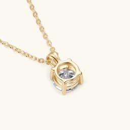 1.0 Carat 2ct 3ct D Moissanite Solitaire Drop Necklaces 18k Gold Plated Pendant Original Real 925 Silver Chain Jewelry for Women