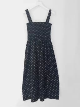robe femme Summer Polka Dot Womens Dresses Elegant Square Neck Sleeveless Chiffon Long Dress Super Discount vestidos para mujer