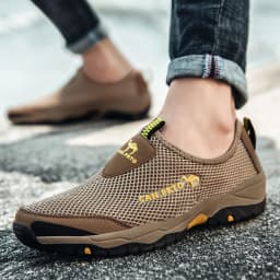 Men Casual Shoes Fashion Summer Shoes Mesh outdoor Breathable Slip-on Flats Men Sneakers Comfortable Water Loafers Zapatillas