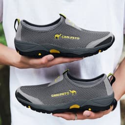 Men Casual Shoes Fashion Summer Shoes Mesh outdoor Breathable Slip-on Flats Men Sneakers Comfortable Water Loafers Zapatillas