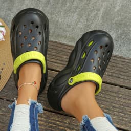 Chunky Platform Clogs Sandals Women 2024 Summer Soft Thick Bottom Beach Garden Shoes Woman Slide Non Slip Eva Wedge Slippers