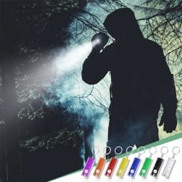 32Pcs Mini Flashlight Mini LED Keychain Lights Pocket Sized Keychain Flashlight Torch Emergency Light White Light