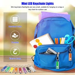 32Pcs Mini Flashlight Mini LED Keychain Lights Pocket Sized Keychain Flashlight Torch Emergency Light White Light