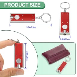 32Pcs Mini Flashlight Mini LED Keychain Lights Pocket Sized Keychain Flashlight Torch Emergency Light White Light